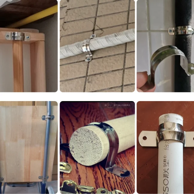 Galvanized saddle clamp fixed hydraulic clamp thickened U-buckle clamp