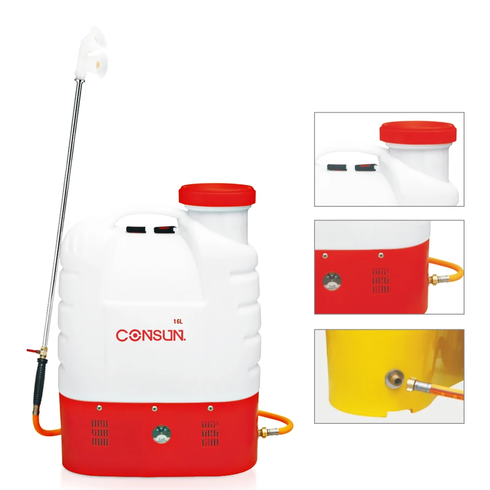 16L agriculture electric spray machine battery knapsack sprayer