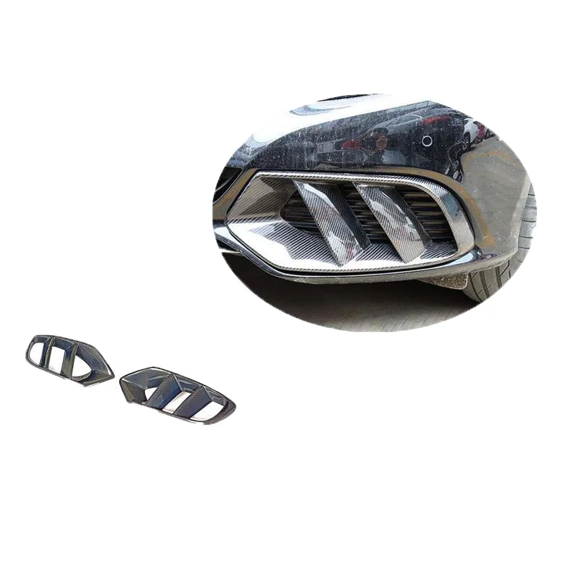 New Arrival Prepreg Dry Carbon Fiber Front Vents Air Ducts For 15-18 Mercedes Benz C-Class 4-Door W205