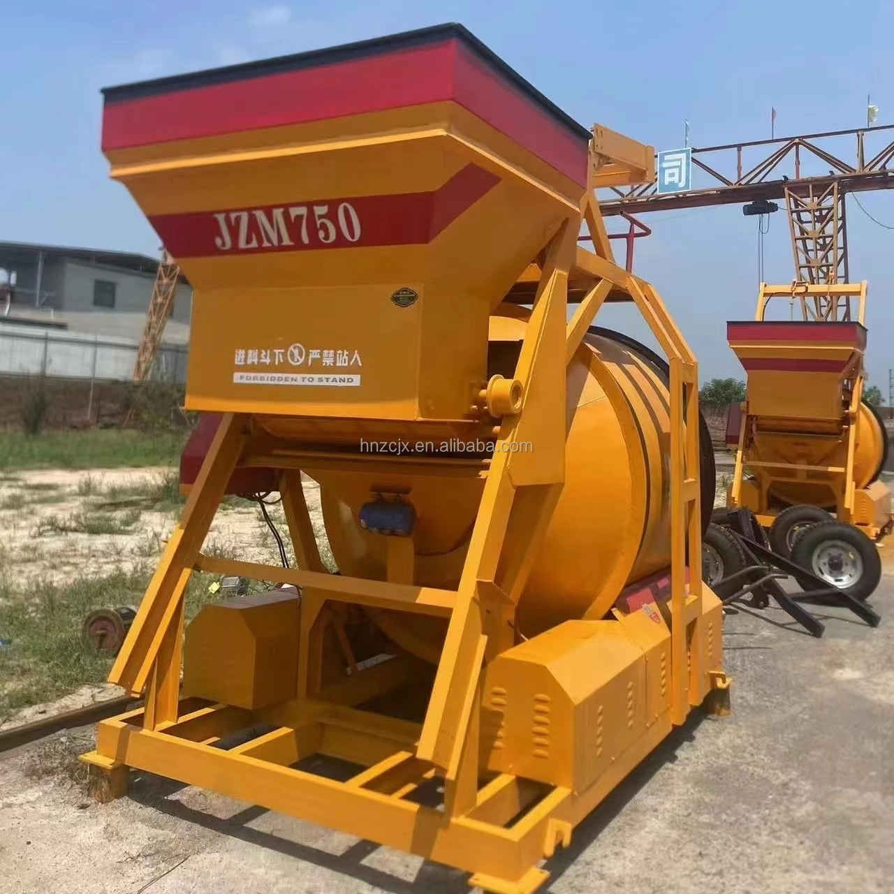 ZHUCHENG Official Low Consumption  the Price of  Mini Diesel  Cement Mixer in Algeria JZC500 for 400 500L