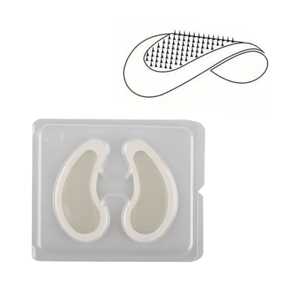 Customized Logo micro needle patch for wrinkles Microneedle Eye Gel Patches Hyaluronic Acid Eye Mask