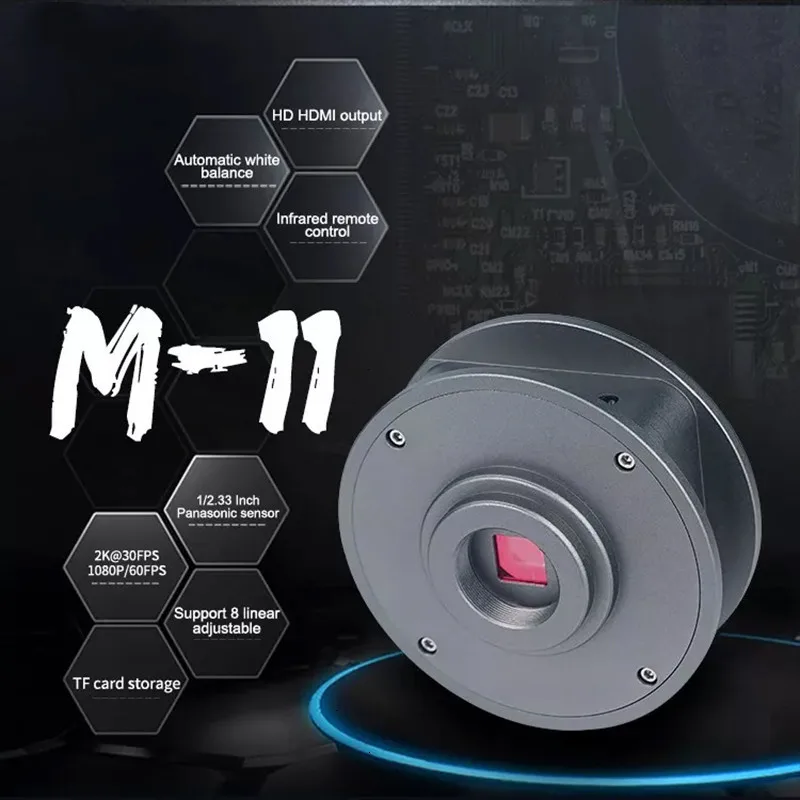 SUNSHINE M-11 тринокулярный микроскоп со сверхвысоким разрешением Ultra HD камера Эргономичный USB 4800W пикселей промышленная для инструментов ремонта мобильных телефонов