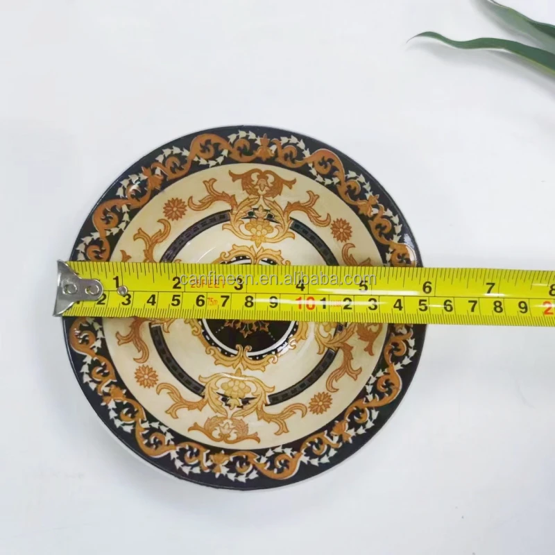 Wholesale Cheap colored glaze high quality porcelain dinner plate Rice bowls round ceramic dinnerware sets for restaurant