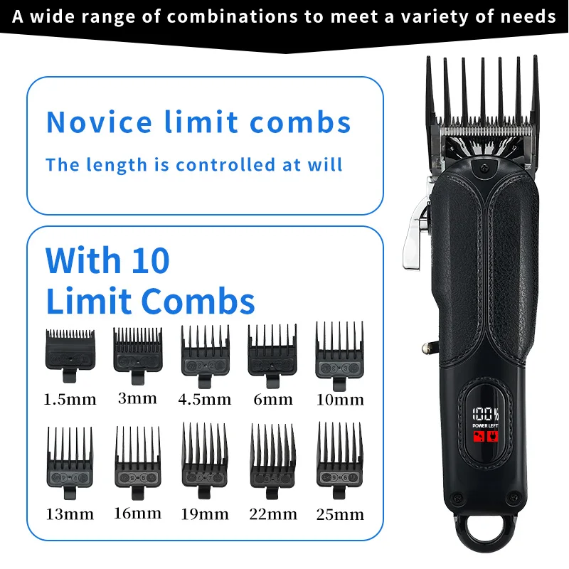 Professional Private Label New Barber Hair Cordless Trimmer Men Clipper Electric Hair Clipper