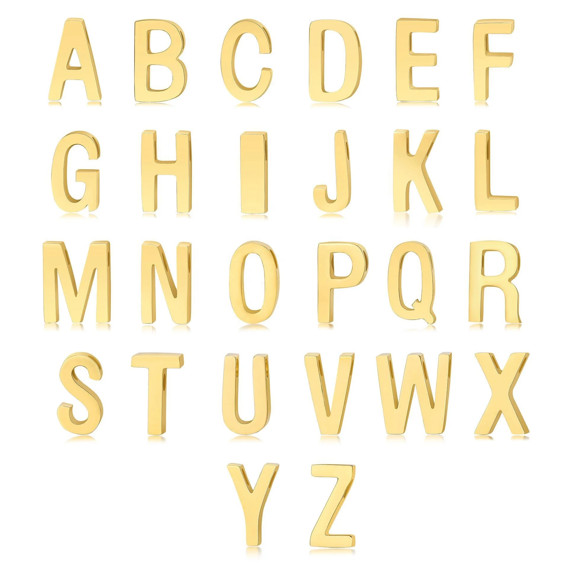 New Fancy Stainless Steel Double Layered Linked Chain With Alphabets Simple Boho Jewelries For Lady Men 26 Letters Anklets