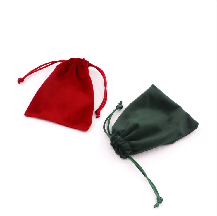 Small Velvet Cloth Jewelry Drawstring Bags Velvet Jewelry Pouches Candy Gift Bag for Jewelry Candy Small Gifts Christmas Wedding