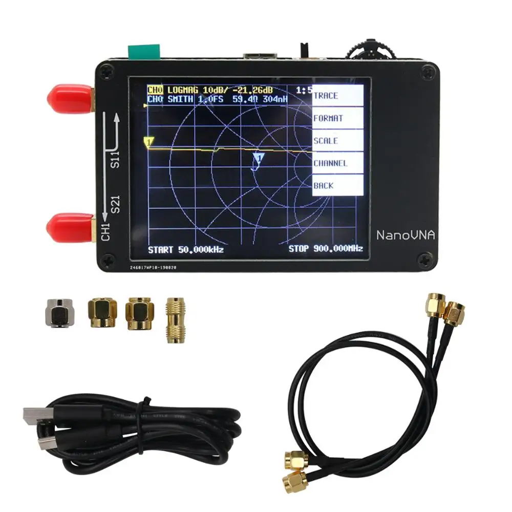  Векторный анализатор сети NanoVNA 50 кГц-300 МГц 2 8 TFT экран HF VHF UHF
