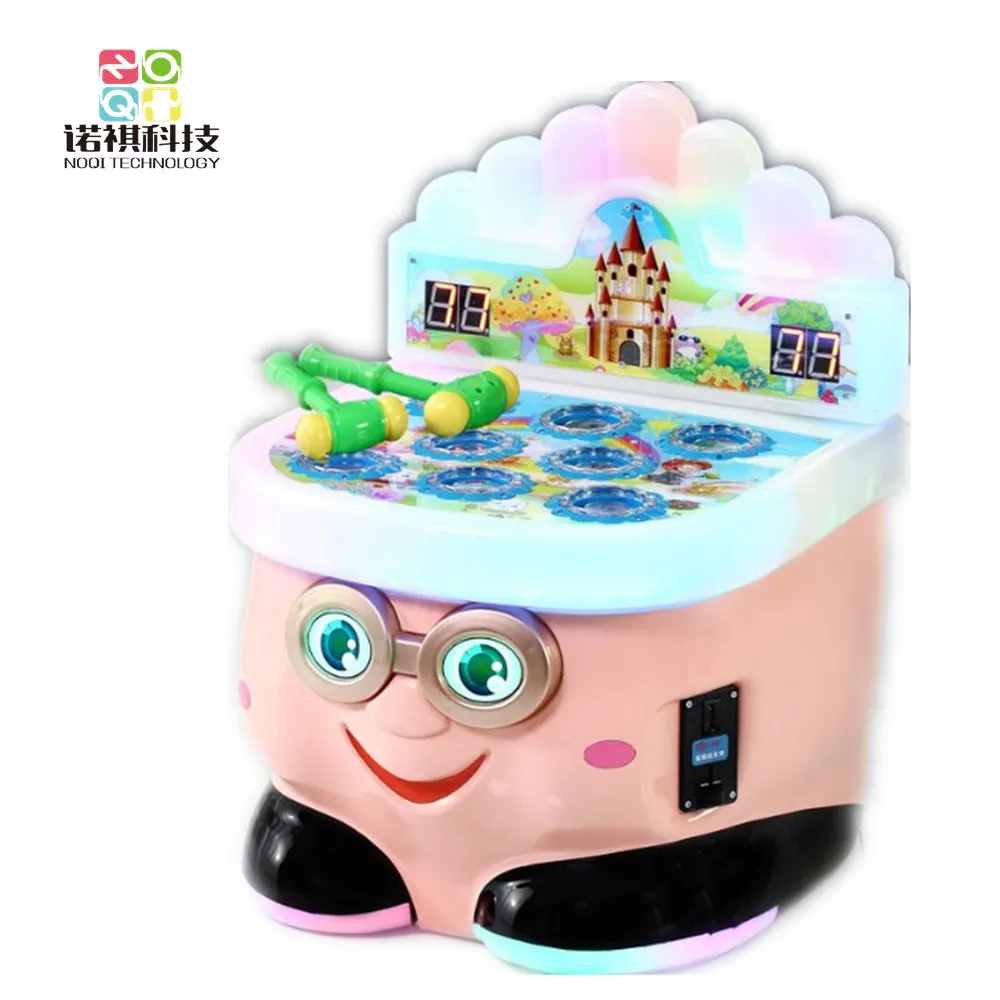 Hammer hit frog hitting game coin operated machine arcade game