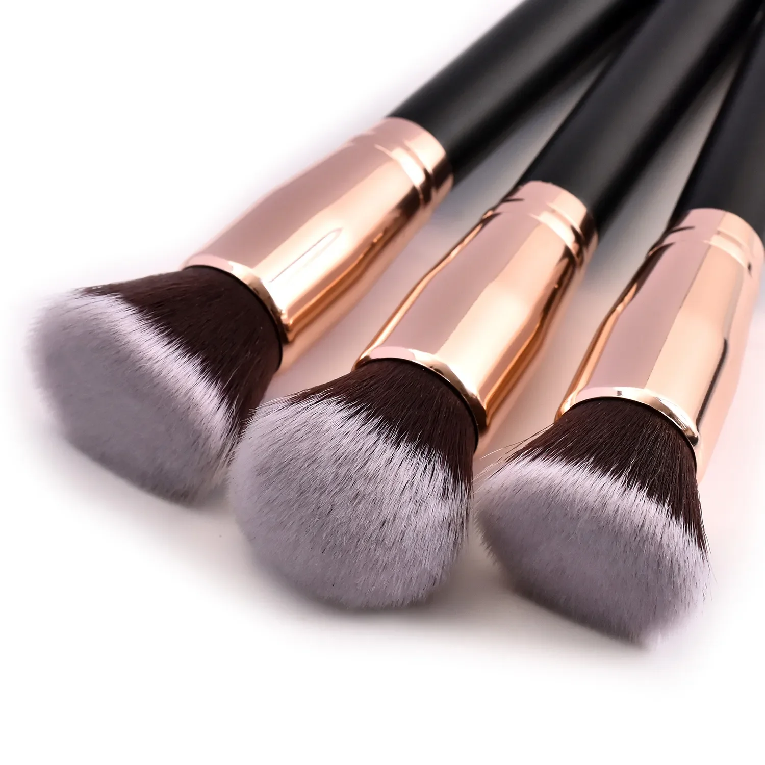 F Double End Iron Shape Makeup Brush Flat Top Kabuki Hexagon Fa 004 Refillable Mini Air Liquid Electric Foundation Brush