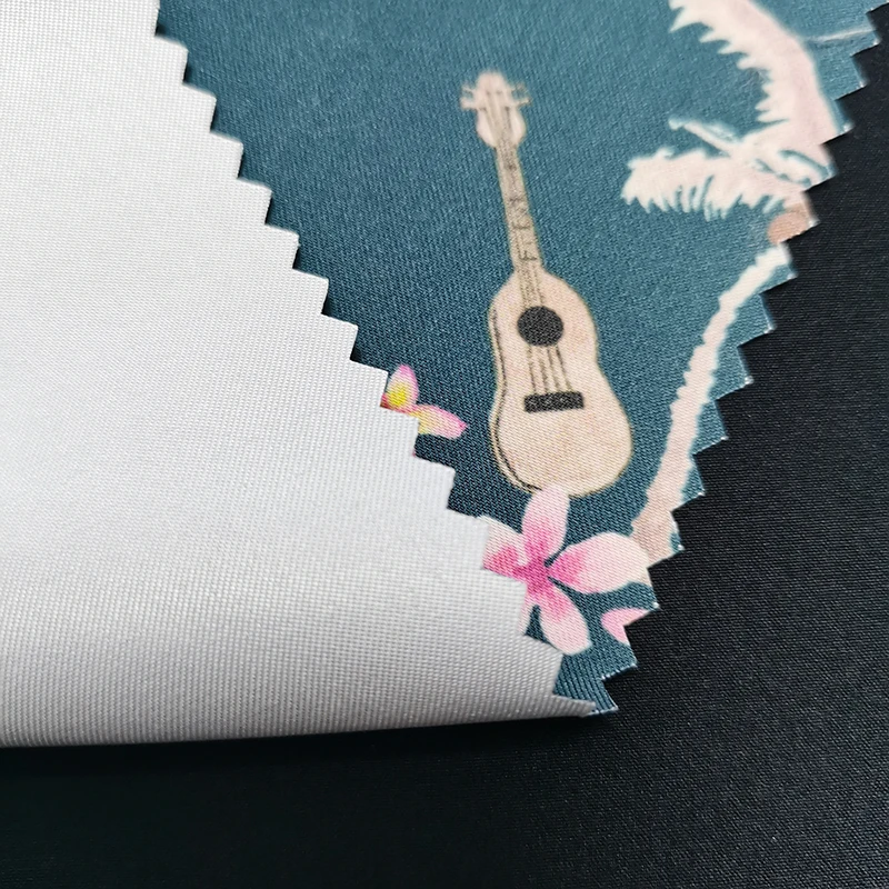 75D * 150D 100 % Recycled Polyester Shorts Fabric Nice Printing Design Beach Shorts Fabric For Summer