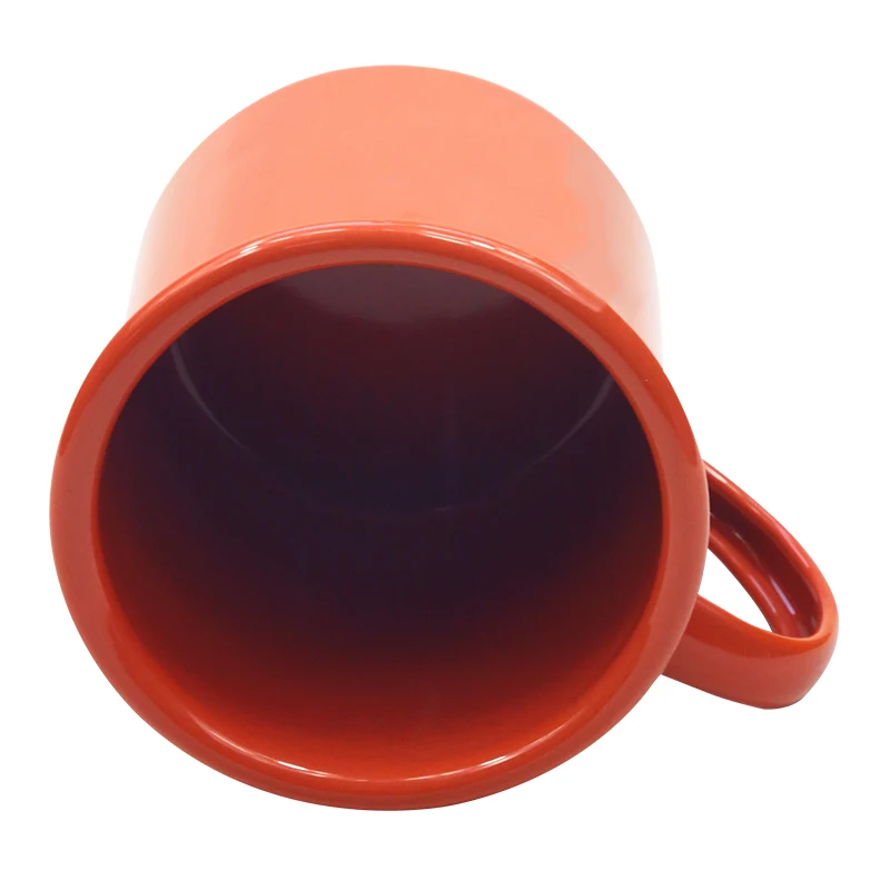 12oz High Quality Enamel Mug Impact-Resistant Coffee Mug  With Handle indoor & outdoor