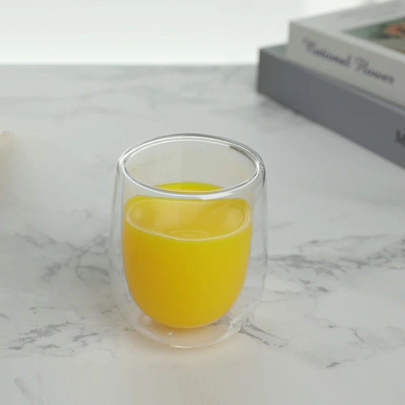 Custom Logo 330ml Double Wall Tumbler Glass Cup High Borosilicate Wholesale Glass Mugs High Quality Tea Coffee Glasses