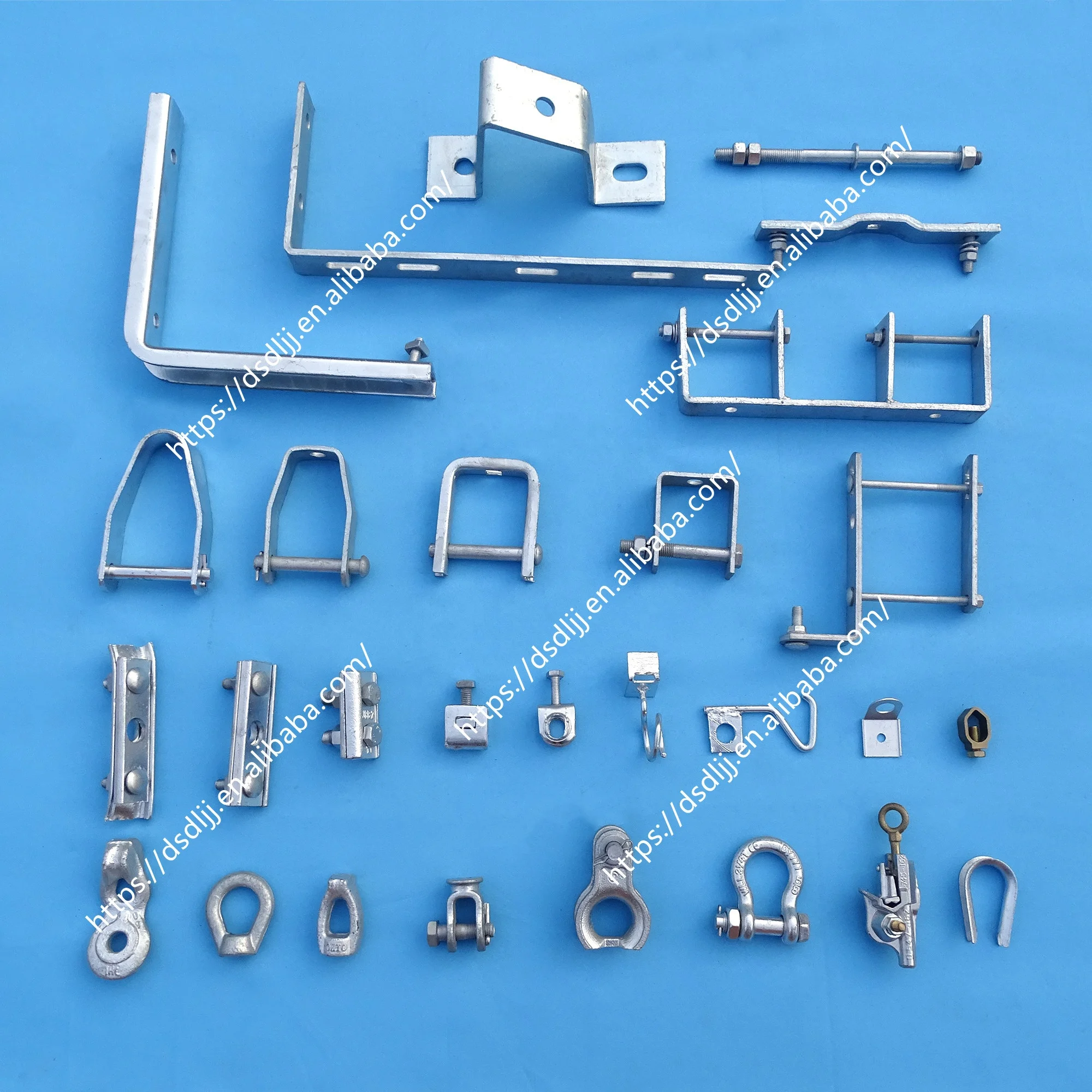 strain Aluminum clamp straight overhead cable line