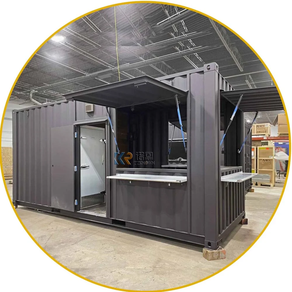 2024 Food Trailer Container Style Food Business Service Container House Truck With Window Terrace Moving Cart