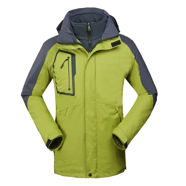 Наружная одежда с капюшоном водонепроницаемая Мужская куртка 3 в 1 для кемпинга