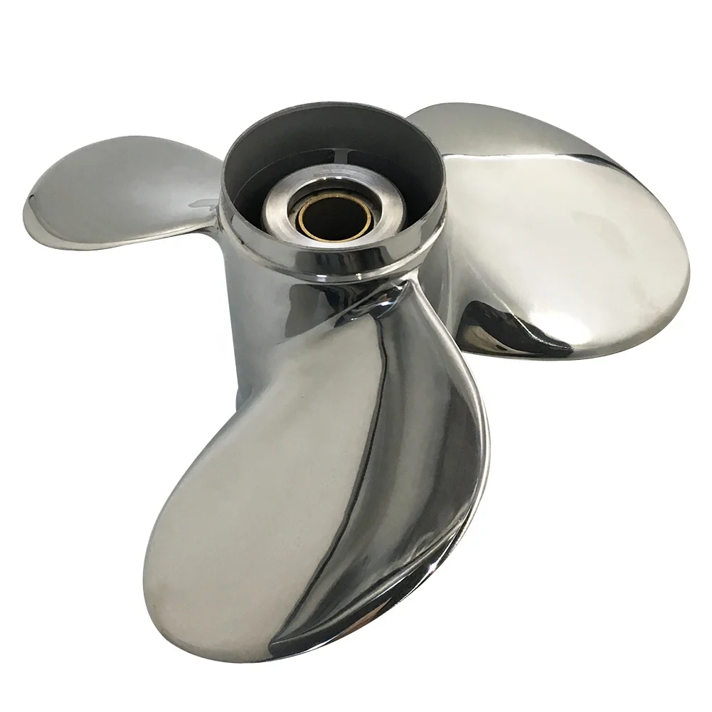 High Polished Stainless Steel Propeller 316/304 Stain Marine Boat Outboard Propeller 3 Blade For YAMAHA Engine P40-P60