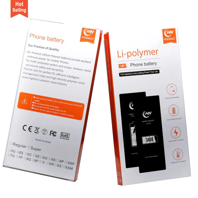Оригинальный аккумулятор HQQNUO Zero Cycle OEM для iPhone 6s Plus 5s 7p 8p x фабрика