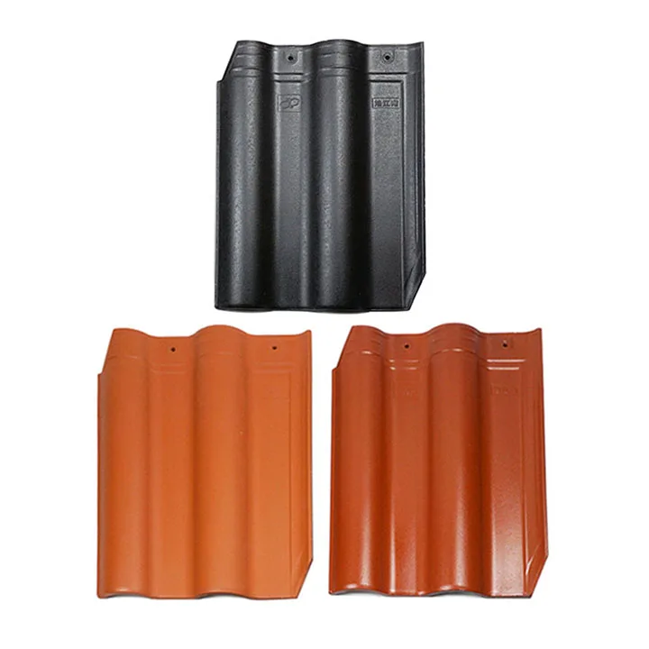 Promotion Price Interlocking Ceramic Roofing Tiles Wave Glazed Roof Tile