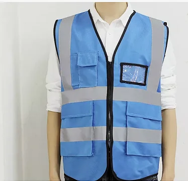 Polyester Reflective Vest Work Construction vests Night Safety Jacket