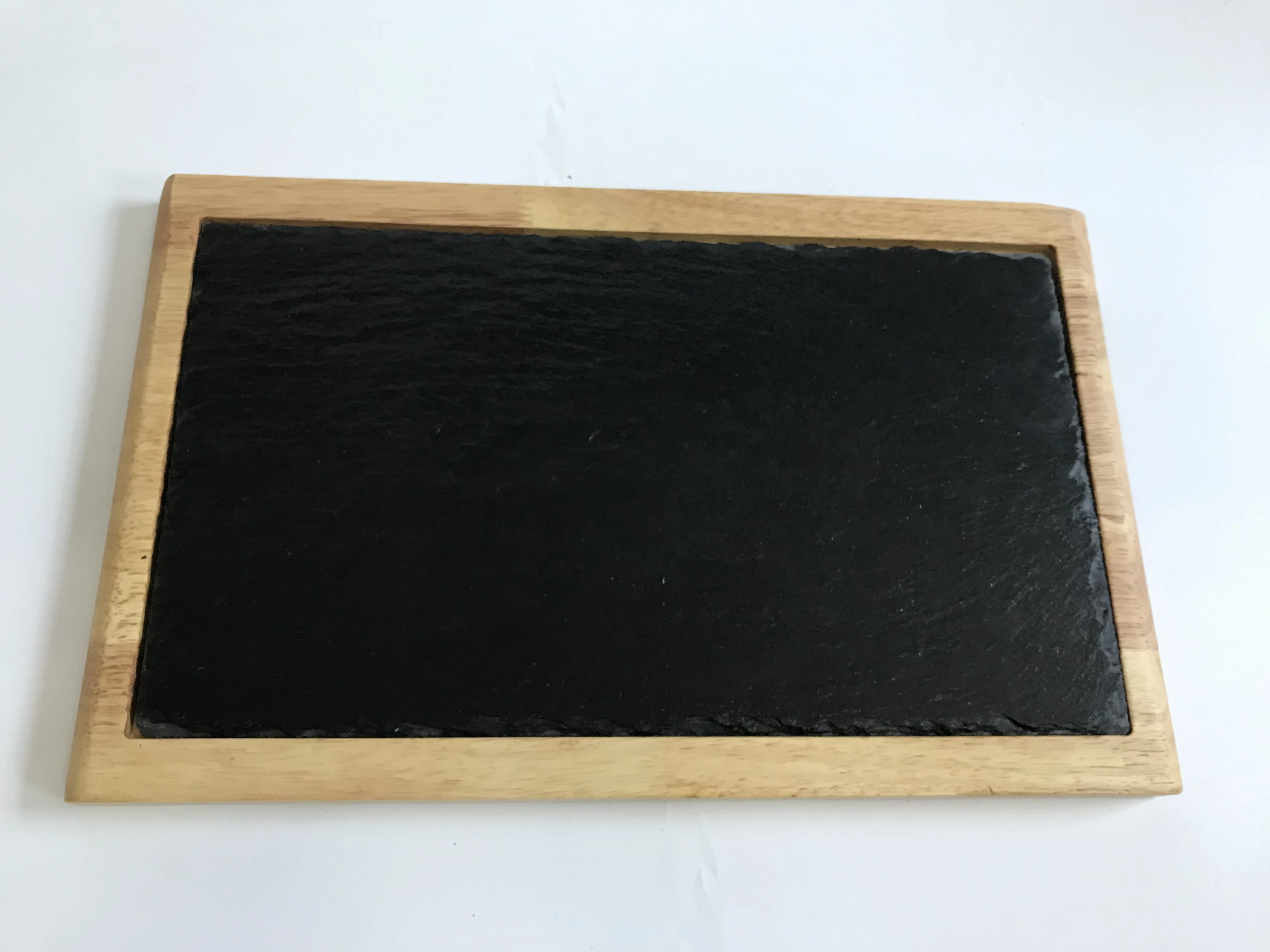 slate stone wood steak plates for restaurant