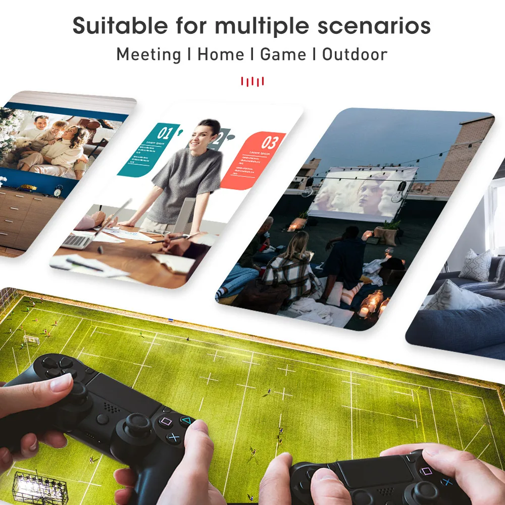 Oem Odm Логотип родной 1080P Full Hd Led Lcd домашний кинотеатр портативный умный видеопроектор