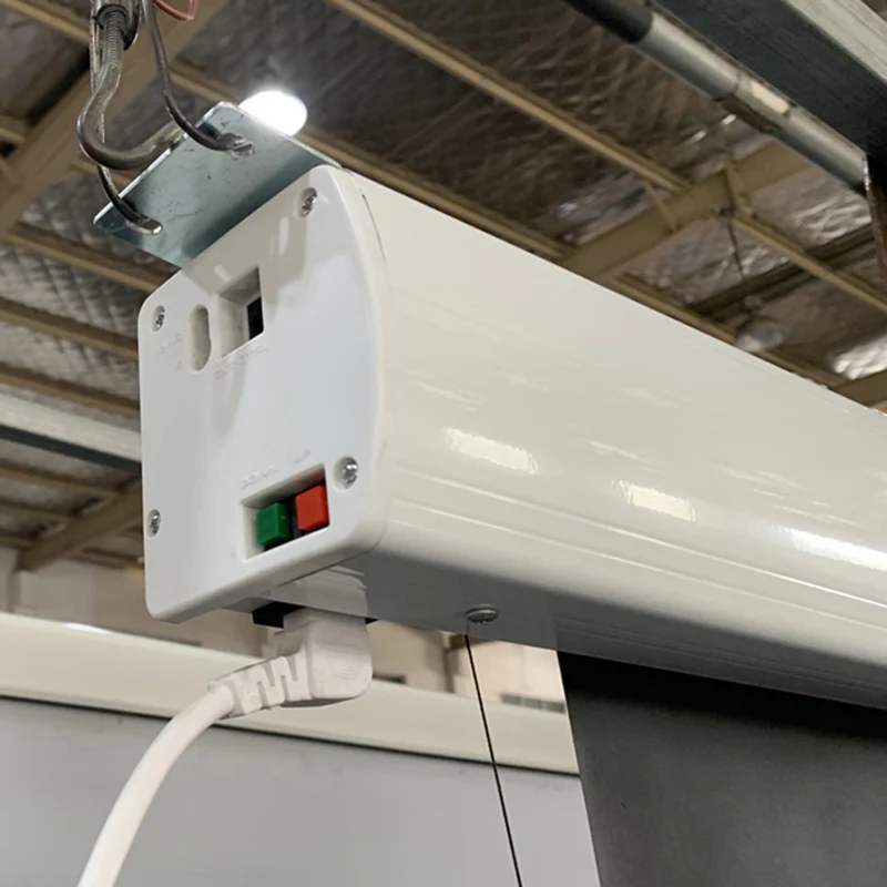 Motorized Projector Screen 120 InchSupport 4K 1080P 3D Wireless Iron Shell for Home Theatre