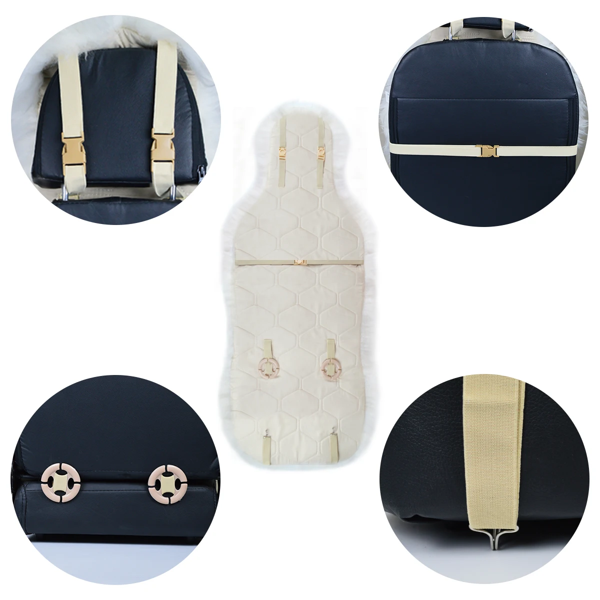 Mazda 3 car seat cover sheepskin long wool luxury warm anti-slip car capes