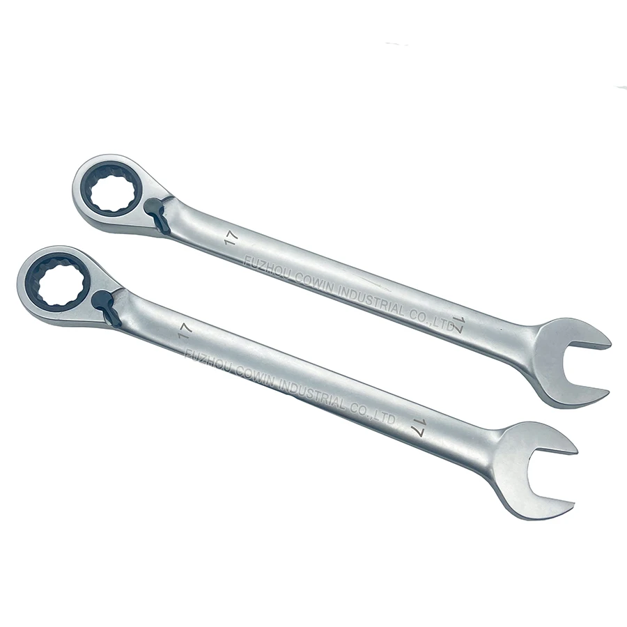 Factory direct supply 8-19MM Reversible gear wrench ratchet combination spanner