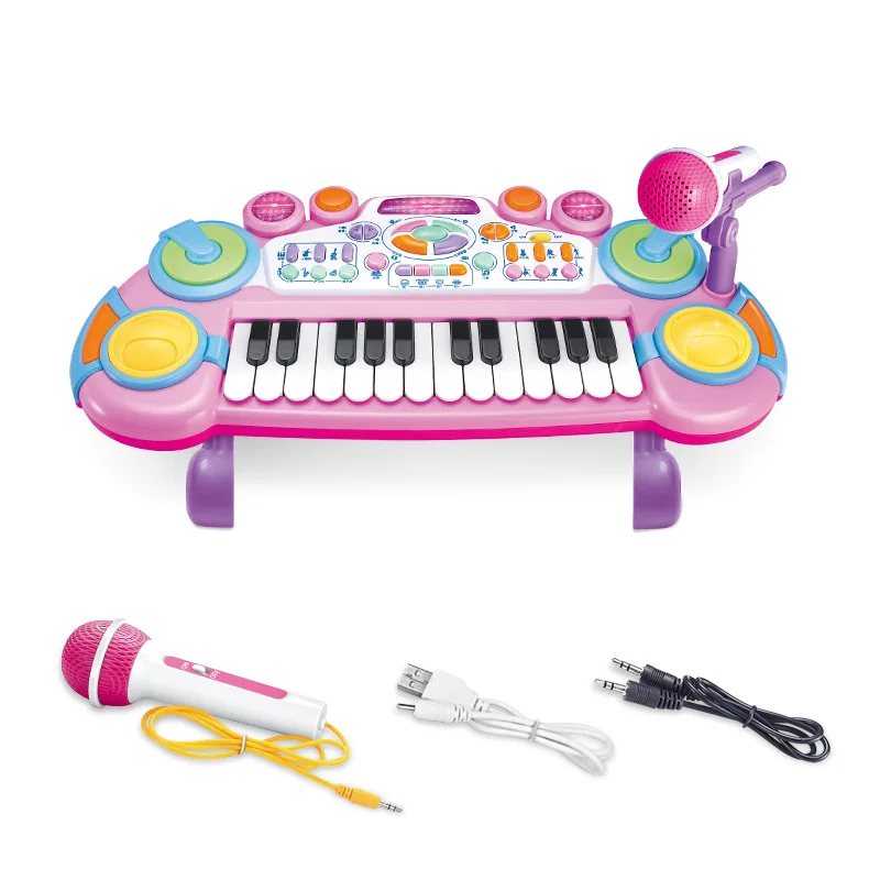 Stuffed Electronic Piano Keyboard Toys 37keys Early Educational Instrument Electronic Organ For Kids Toys Musical Children Piano