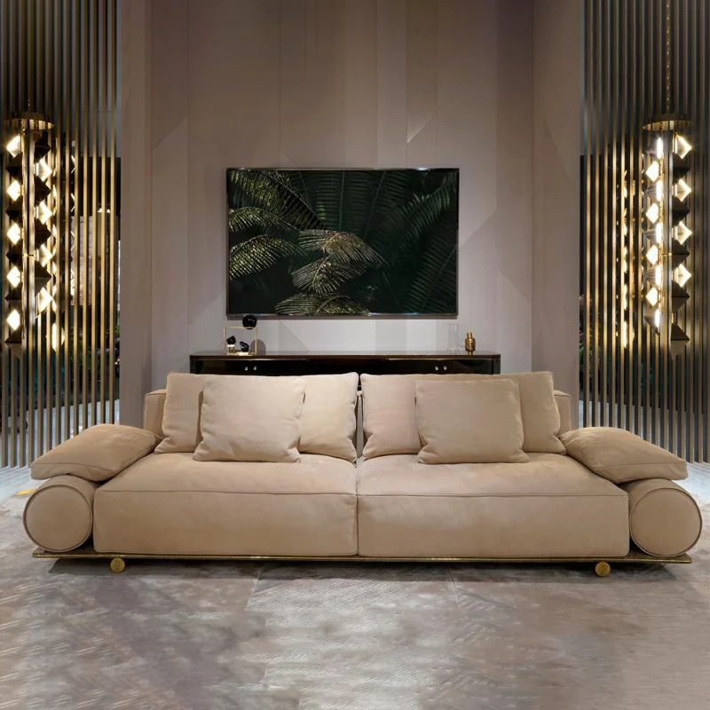 italian design hot sale luxury leather sofa set furniture living room modern sectional sofa