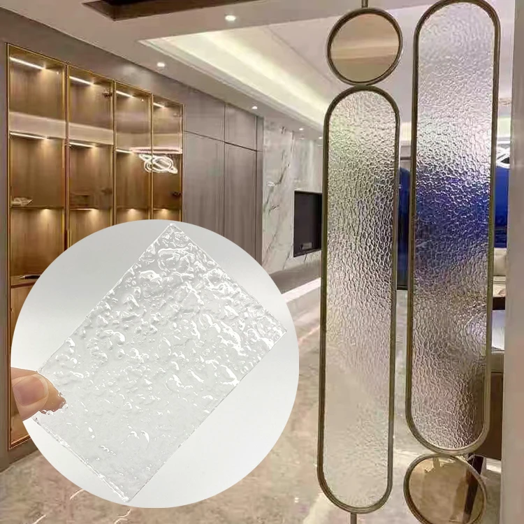 interior Decorative textured acrylic boards home decor dining room screen translucent living room divider acrylic wall panel