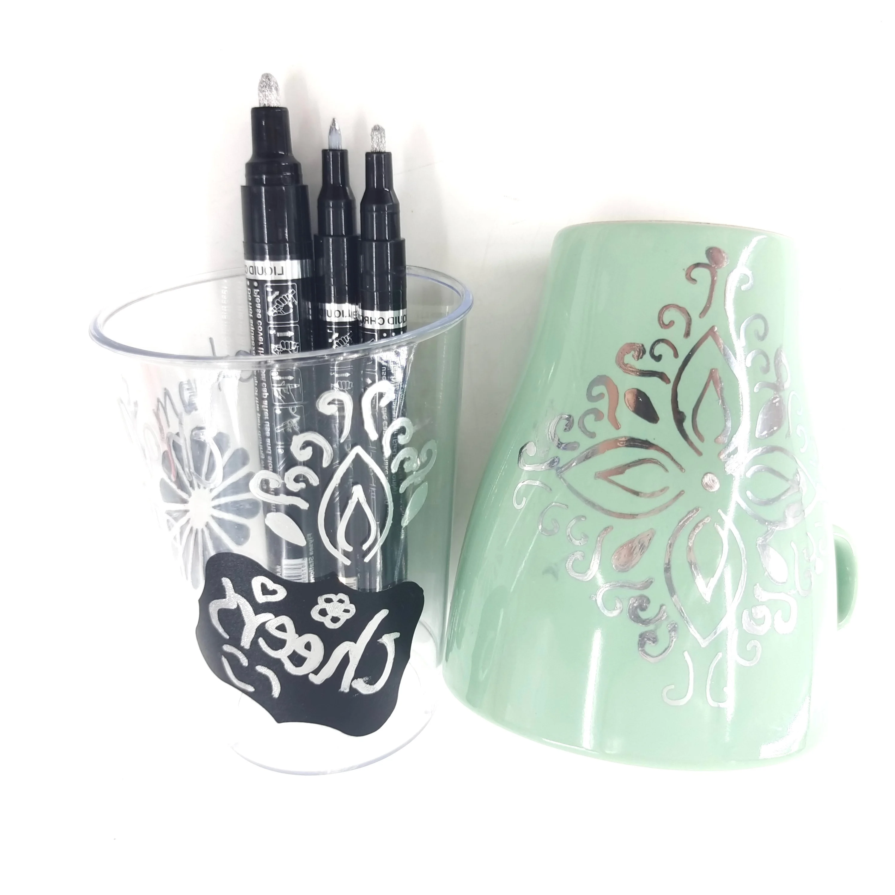 For Metal Glass Wood Plastic 0.7/1/3MM Nib Mirror Pen Reflective Paint Liquid Chrome