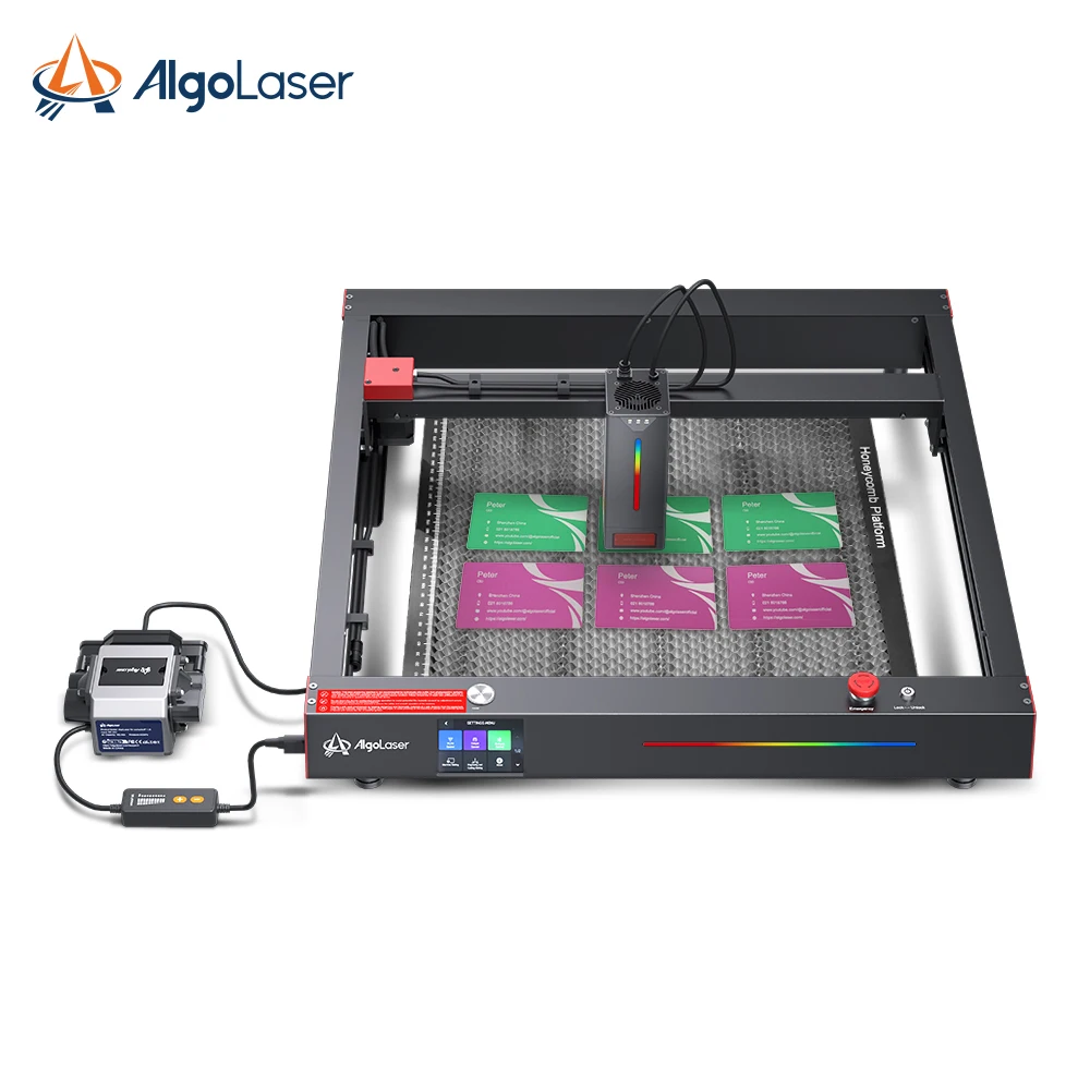 Алголазер 40 Вт мини лазерная гравировальная машина для железа из нержавеющей стали углеродистая сталь алюминий медь резьба