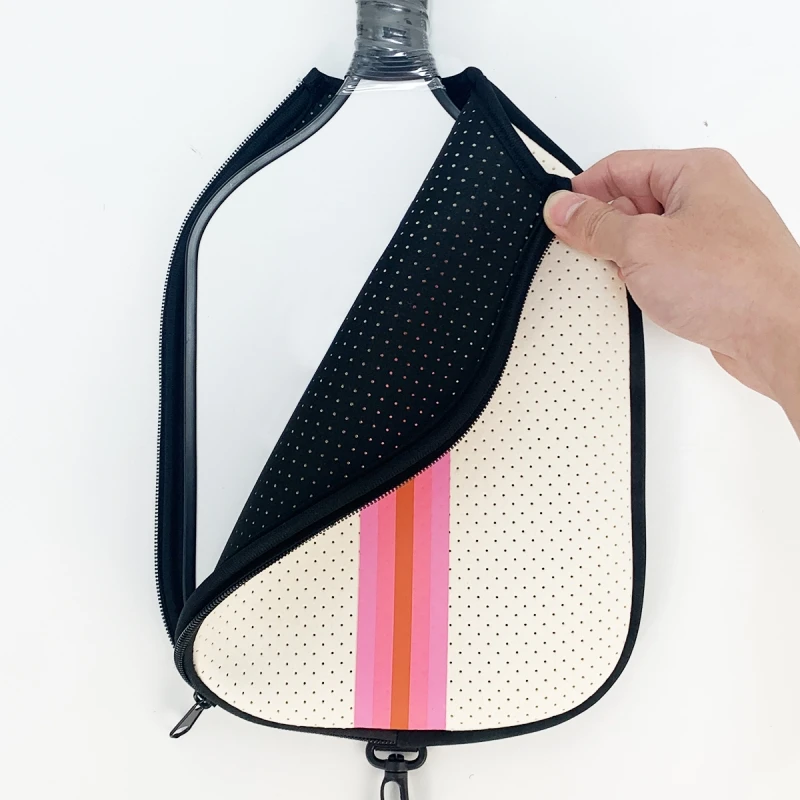 Hotsale RTS Neoprene Pickleball Paddle Cover Pickleball Crossbody Bag with Adjustable Strap Neoprene Pickleball Racket Sling Bag