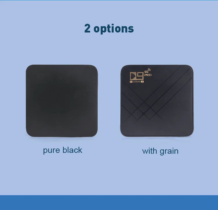 2.4g 5G dual band Wifi 1g 8g D9 Pro Remote Control Android 9  Tv Box ott