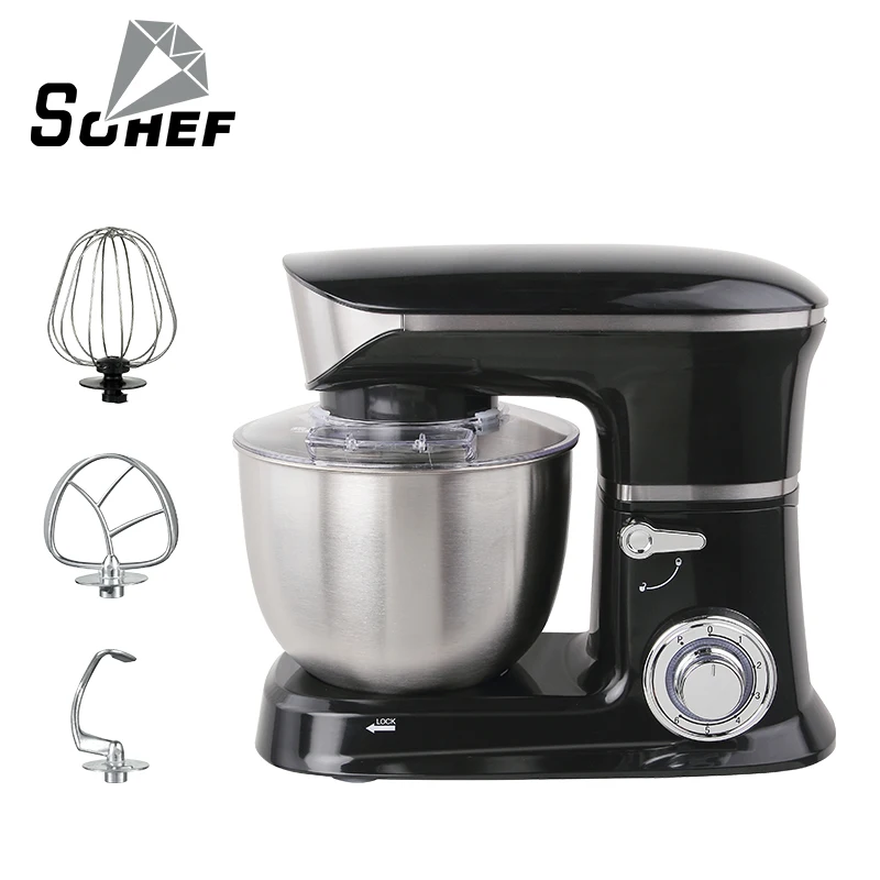 Hot sale cheap price red color stand mixer with timer&SS 304 balloon whisk in pakistan
