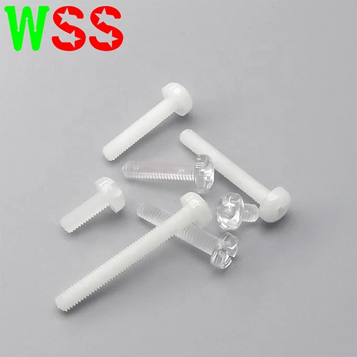 Fillister Head Cross Recessed Round Plastic Round Fillister Screw nylon plastic screw nylon screw