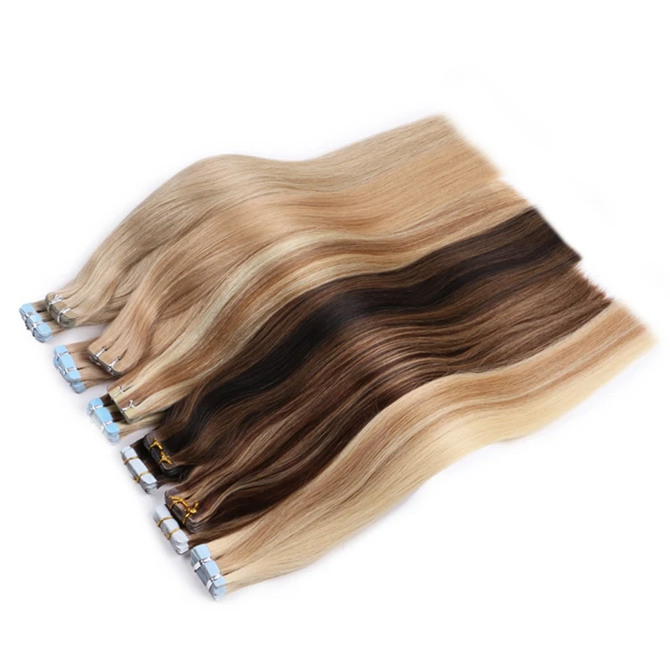 XUCHANG HARMONY HAIR 20inches 2.5g/piece 50g/pack 100% human pure virgin remy invisible tape in human hair extension