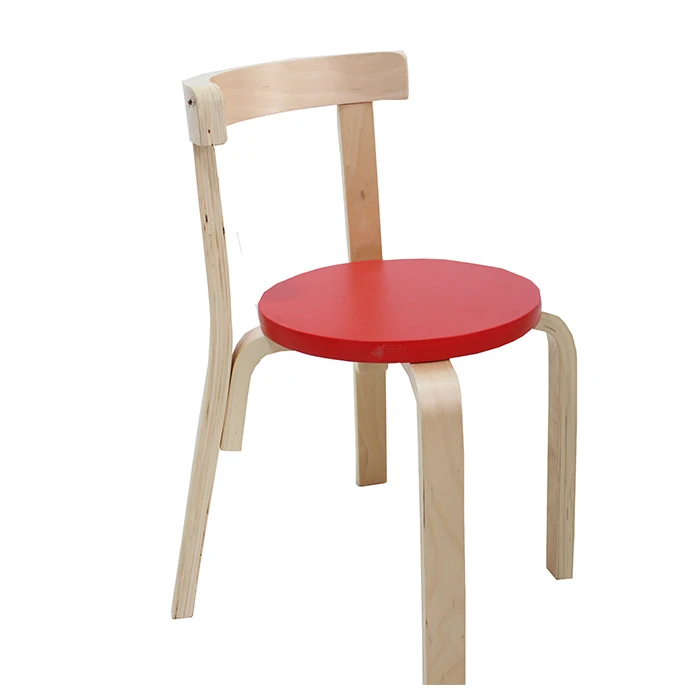 Round back children solid wood chair sturdy and durable children chair nursery study table with  chair