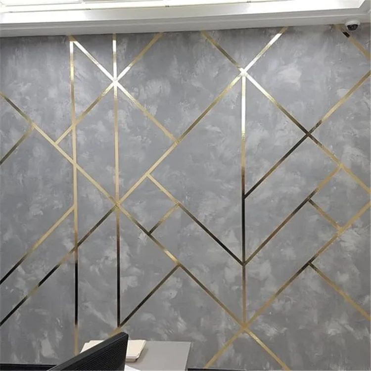 gold mirror 1mm thick decorative stainless steel strip for wall