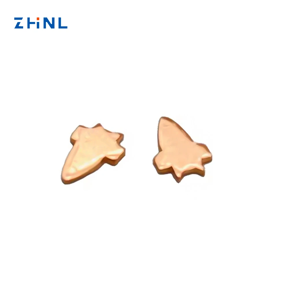 Factory custom OEM precision electric stamping part, brass stamping parts of socket/switch spring terminal contact