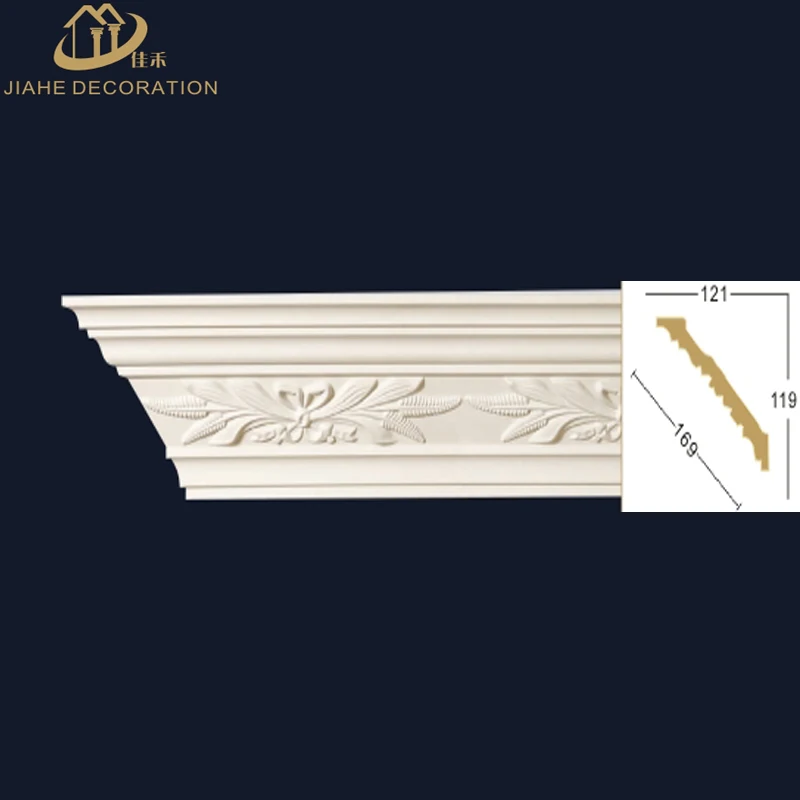 
China Manufacturer High quality Polyurethane cornice moulding PU crown molding 