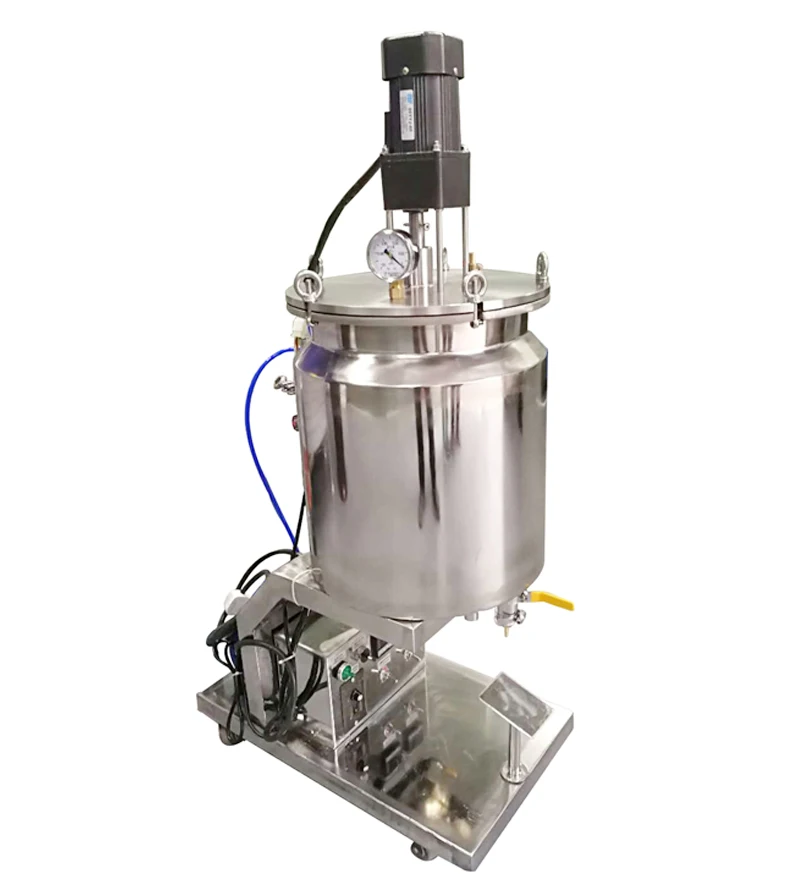 20L heated pressurized vacuum filling machine  Cosmetic lipstick filling machine