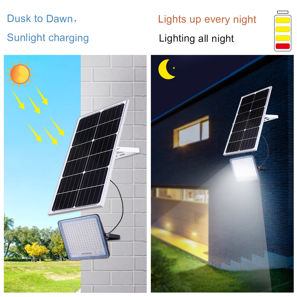 LAP Long-distance Stadium Die Cast Aluminum Housing Commercial Portable 40w 60w 100w 200w 300w Solar Led Flood Light