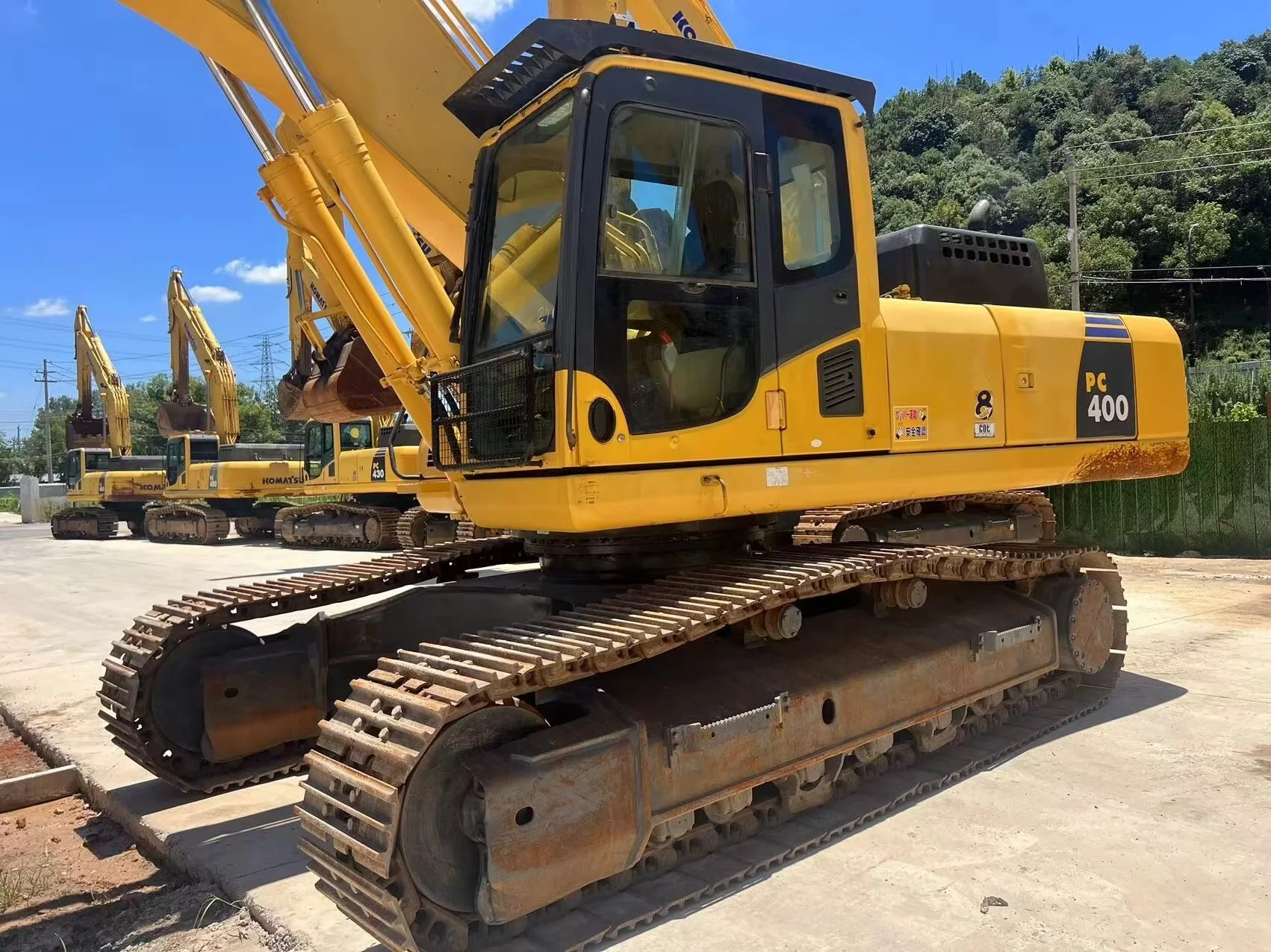Оригинальный 40-тонный подержанный экскаватор komatsu pc400 ~ 8 для земляных и горных работ