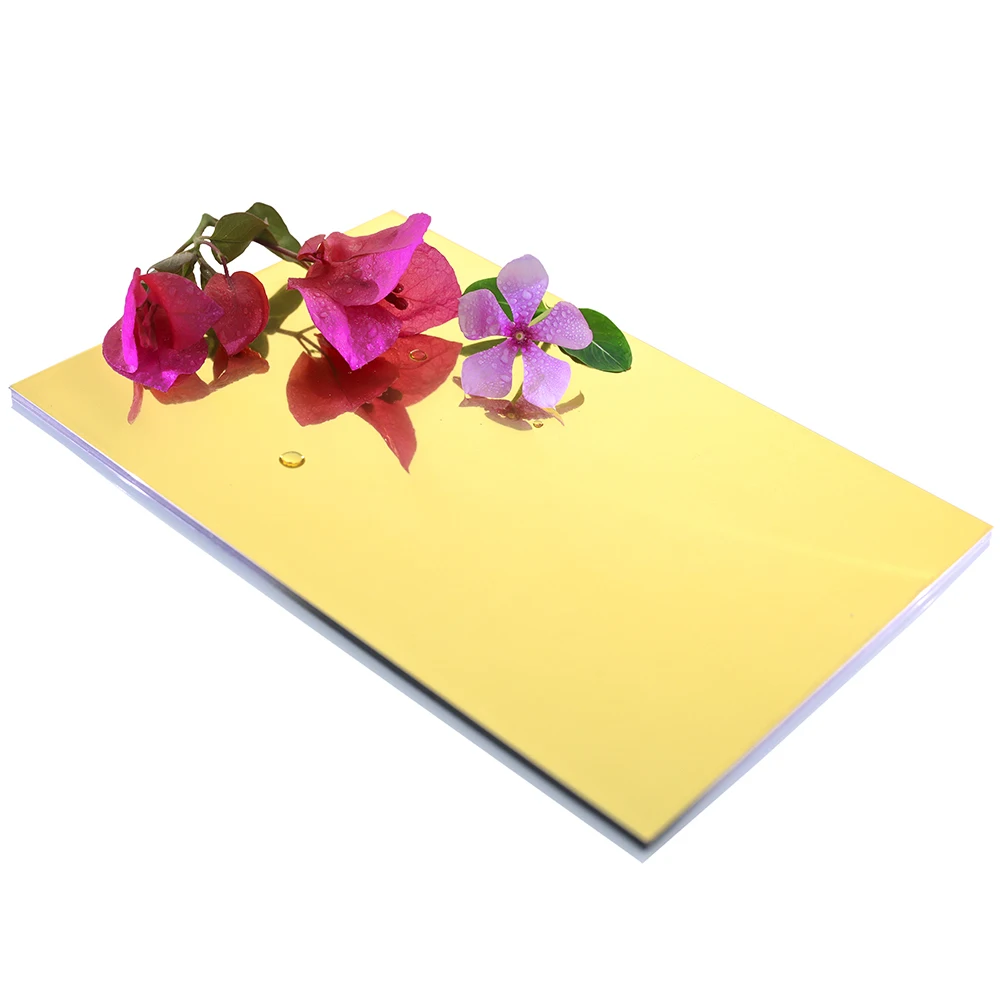 3mm 4mm Wall Cladding Golden Mirror ACP Sheet Aluminum Composite for Building Decoration