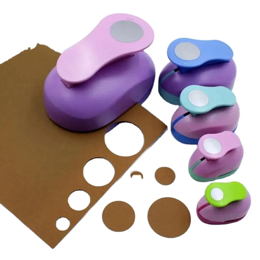 8/16/25/38/50mm Random Color Circle Punch DIY Embossing Punches Scrapbooking Machine Paper Cutting Hole Punch Rounder Cutter