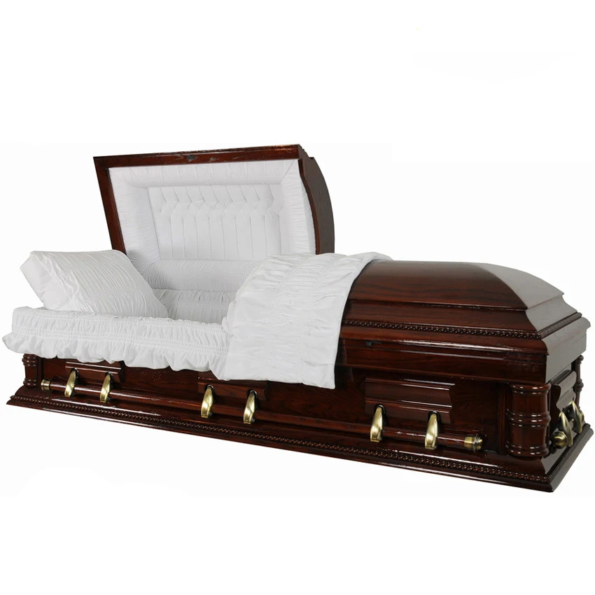 JS-A3536 American style cheap wooden funeral caskets