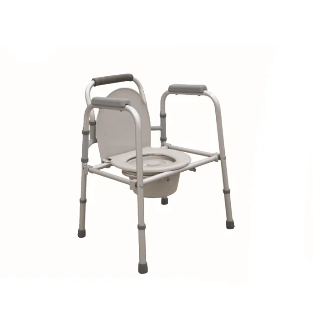 
Medical aluminum frame Patient toilet chair 