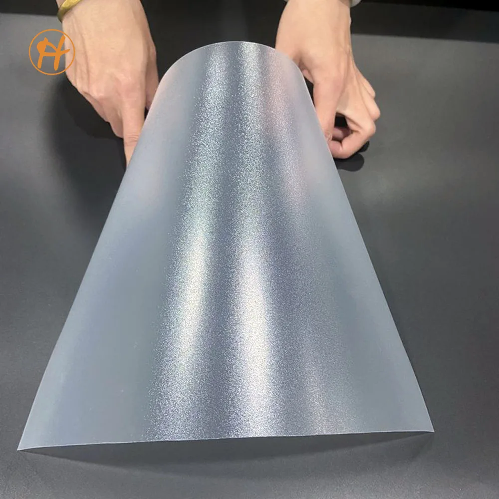 Customized 0.3mm Clear Frosted Rigid Recycle Plastic PVC  Sheet For Printing